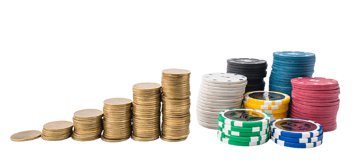 money and casino chips