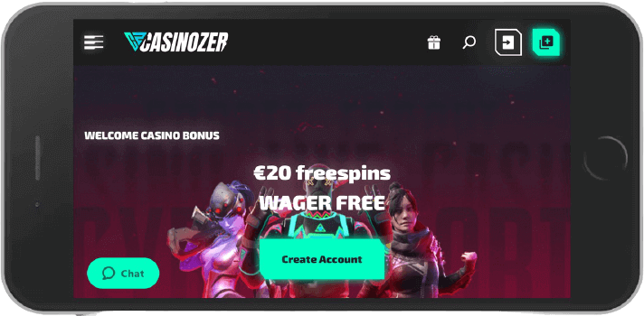 casinozer mobile view