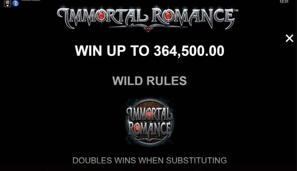 immortal romance. slot