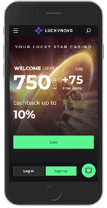 luckynova mobile screenshot